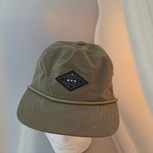 evo Olive Green Rope-Trim Cap